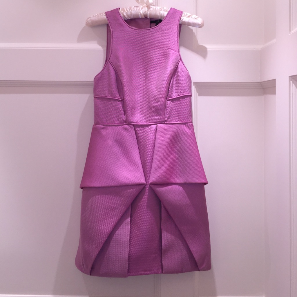 Tibi Pink Origami Dress Size 2 $440